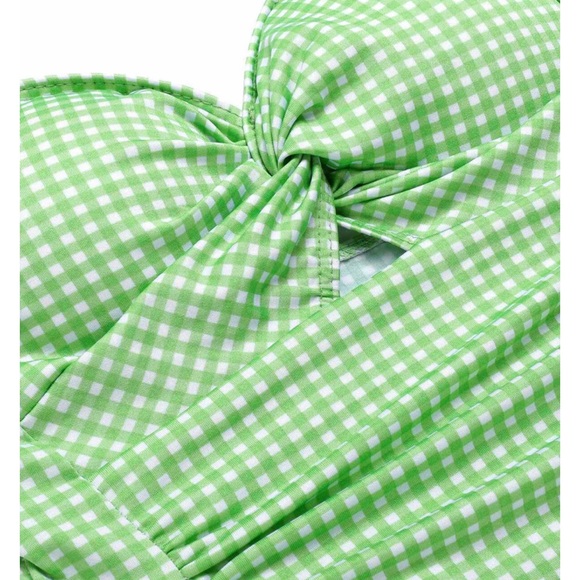 NWT Retro Stage Green and White One Piece Bathing Suiy Size Medium - Picture 3 of 14